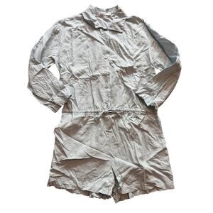 Stateside linen romper size small blue